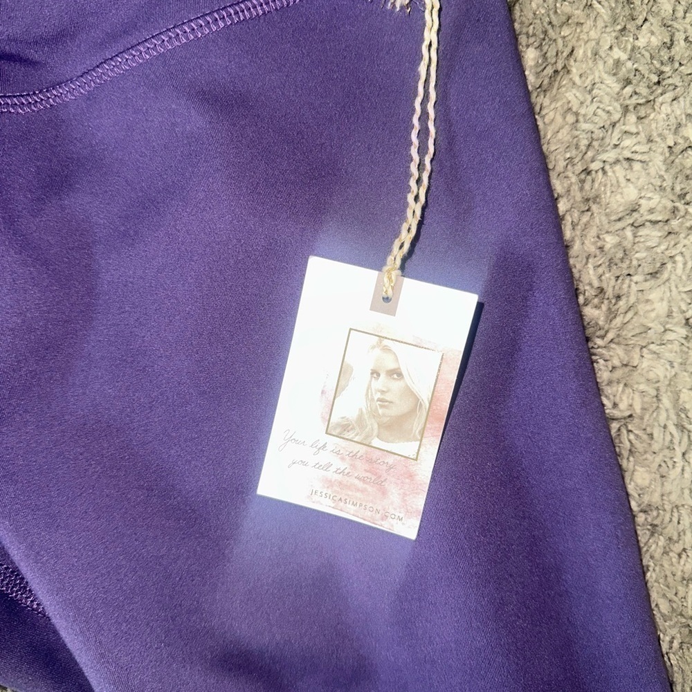 New women’s Jessica Simpson size S small leggings purple - Picture 2 of 4